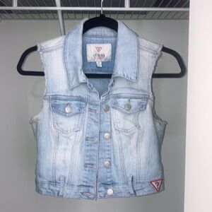 Guess Cropped Jean Vest